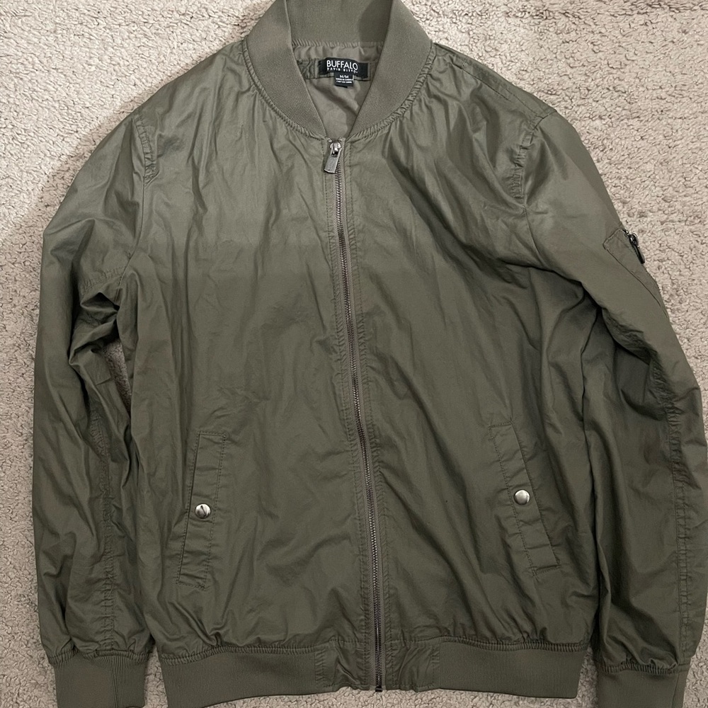 Buffalo David Bitton Bomber Jacket Moss Green Medium
